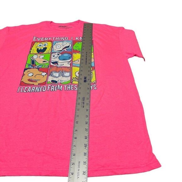 Nickelodeon Adult XL Learned from these guys T-Shirt Arnold‎ Sponge Rugrats Ren - Picture 2 of 7